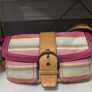 Coach SoHo Striped Hampton